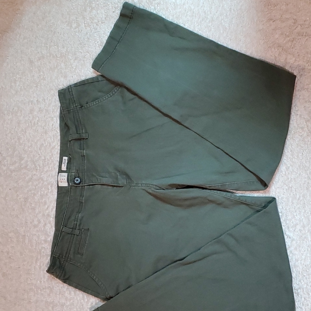 Olive Green A New Day Cotton Pants 12